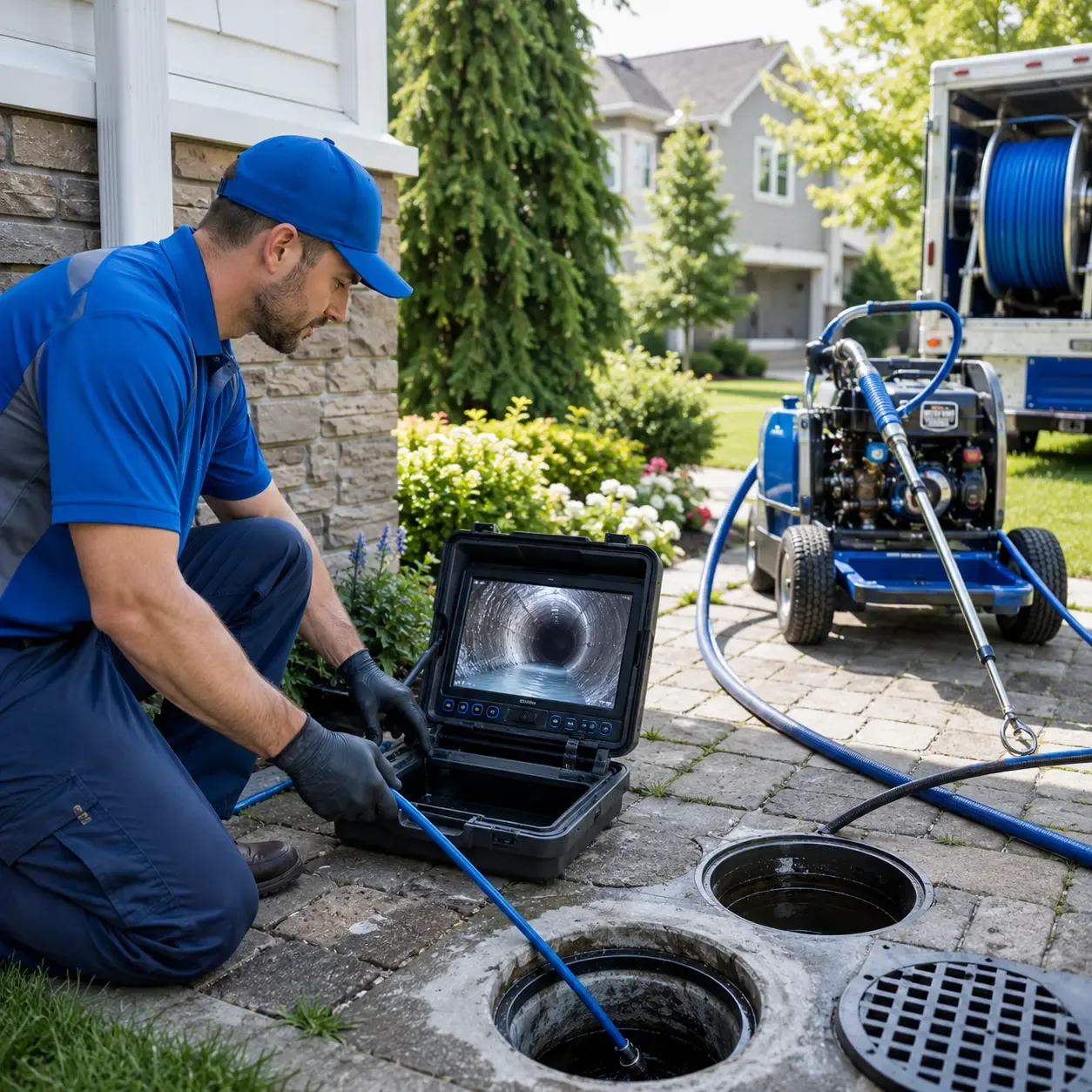 Outdoor drain cleaning professionals serving Victory Mills, NY